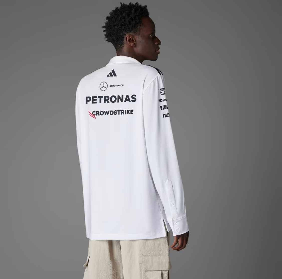 🚨새상품 아디다스 메르세데스 AMG 페트로나스 F1 긴팔 폴로 셔츠 L 상품이미지2