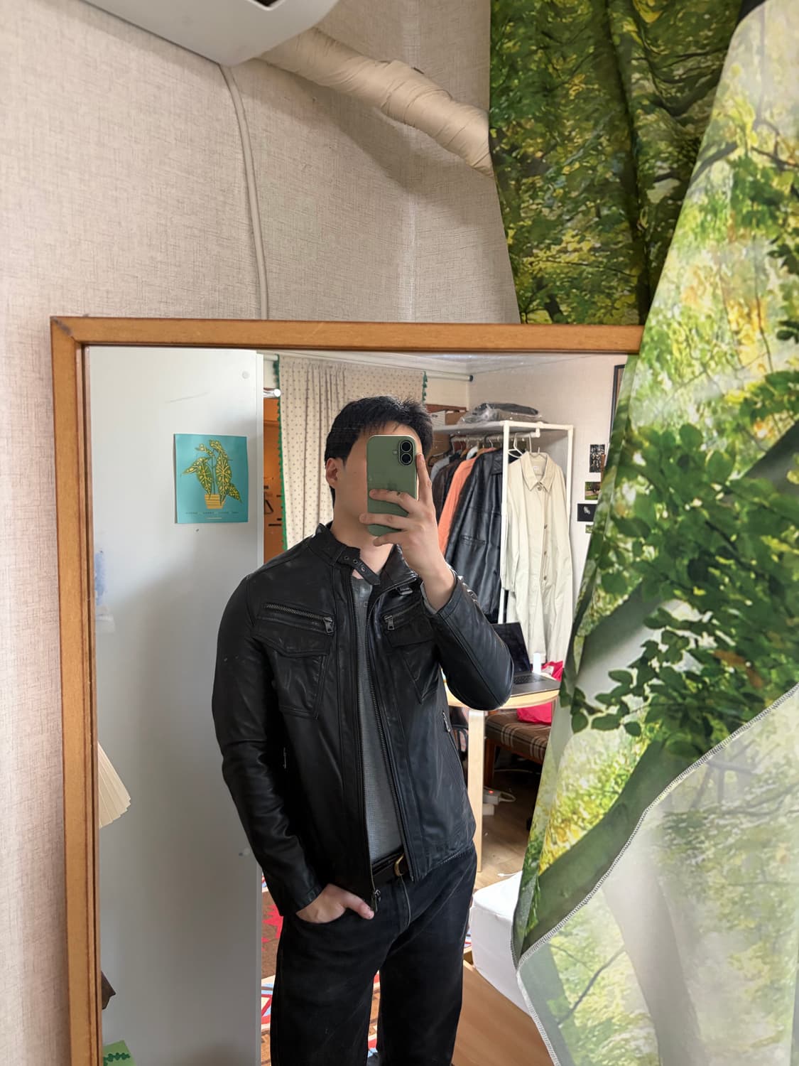 95-100) 이태리 램스킨 멀티포켓 양가죽 자켓 상품이미지2