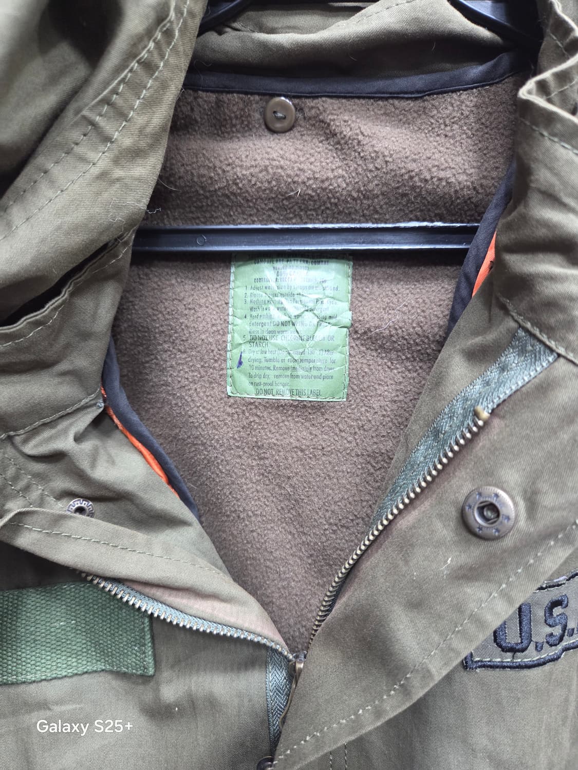 미군  야상    M-65   카키 상품이미지3