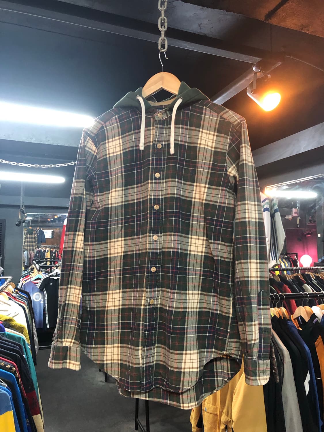 폴로 랄프로렌 후드 체크 셔츠 상품이미지1