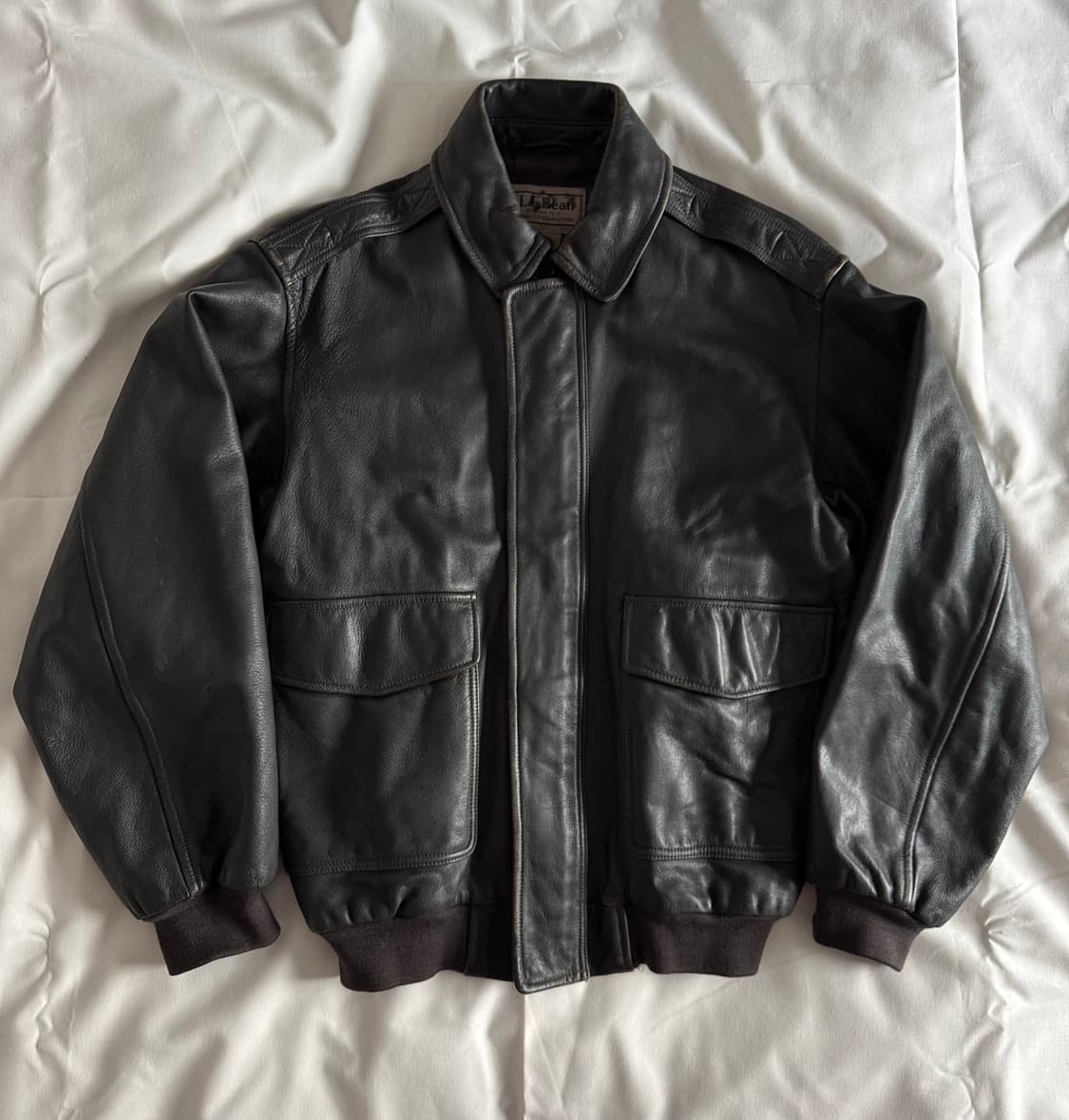 [M] 엘엘빈 ll bean a2 고트 레더 가죽자켓 상품이미지1