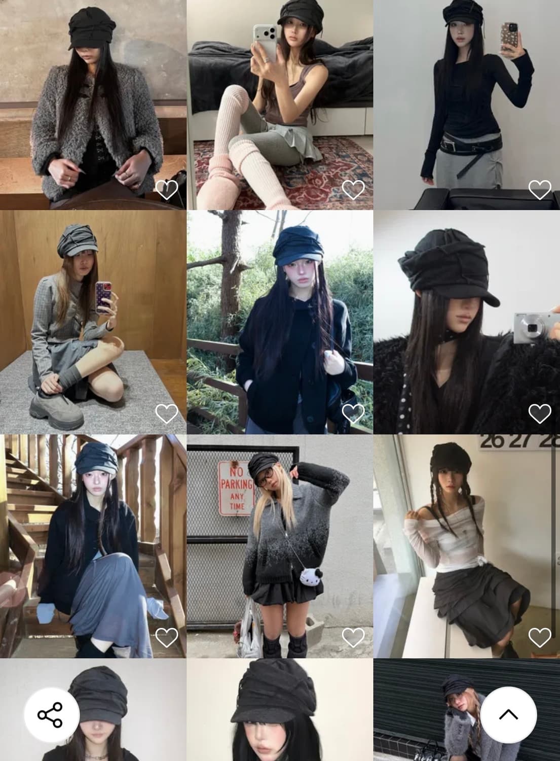 플레어업 Soi Draped Cap (FL-743_Black) 상품이미지6