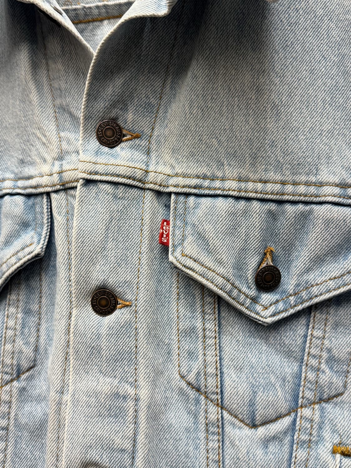 80s USA Levi's Denim Trucker Jacket 상품이미지3