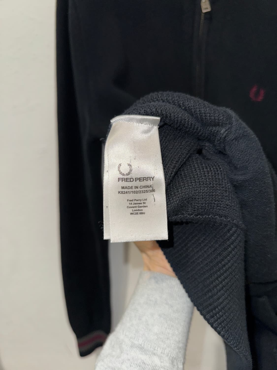 FREDPERRY 니트집업 상품이미지4