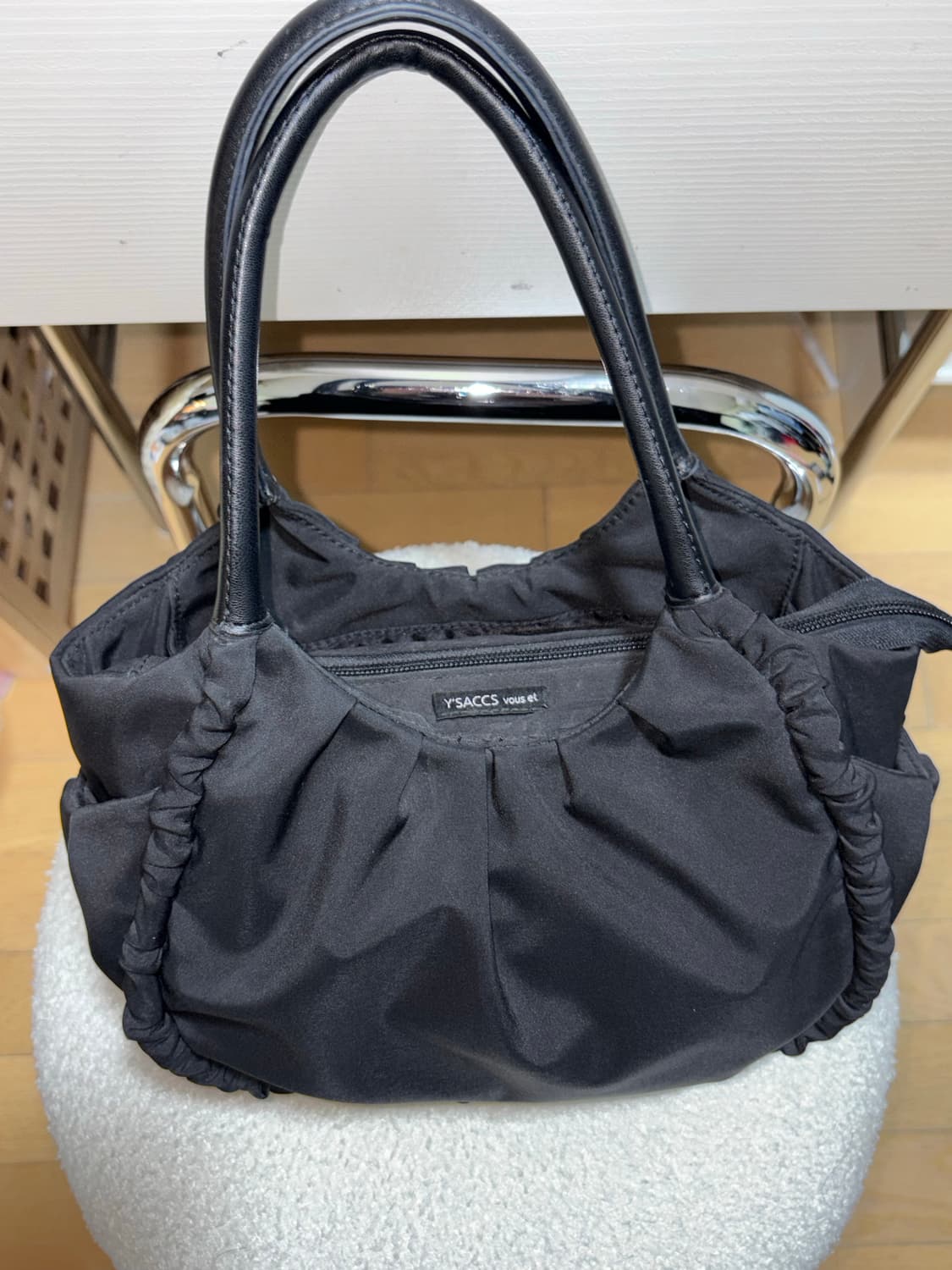 Y'SACCS Yohji Yamamoto 요지야마모토 셔링 토트/숄더백 상품이미지3