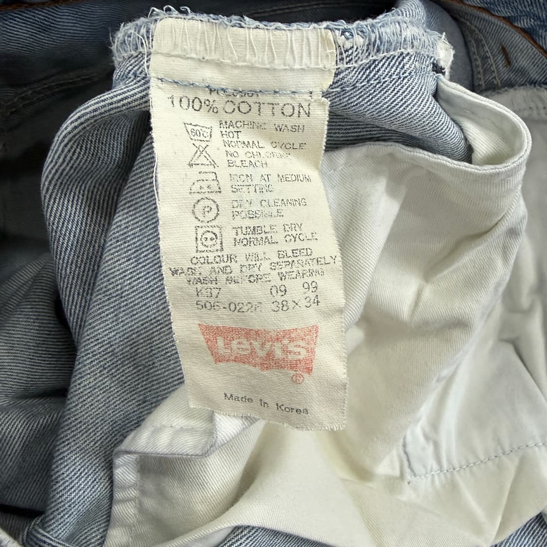 (38)90s 리바이스 Levis506 데님팬츠 상품이미지5