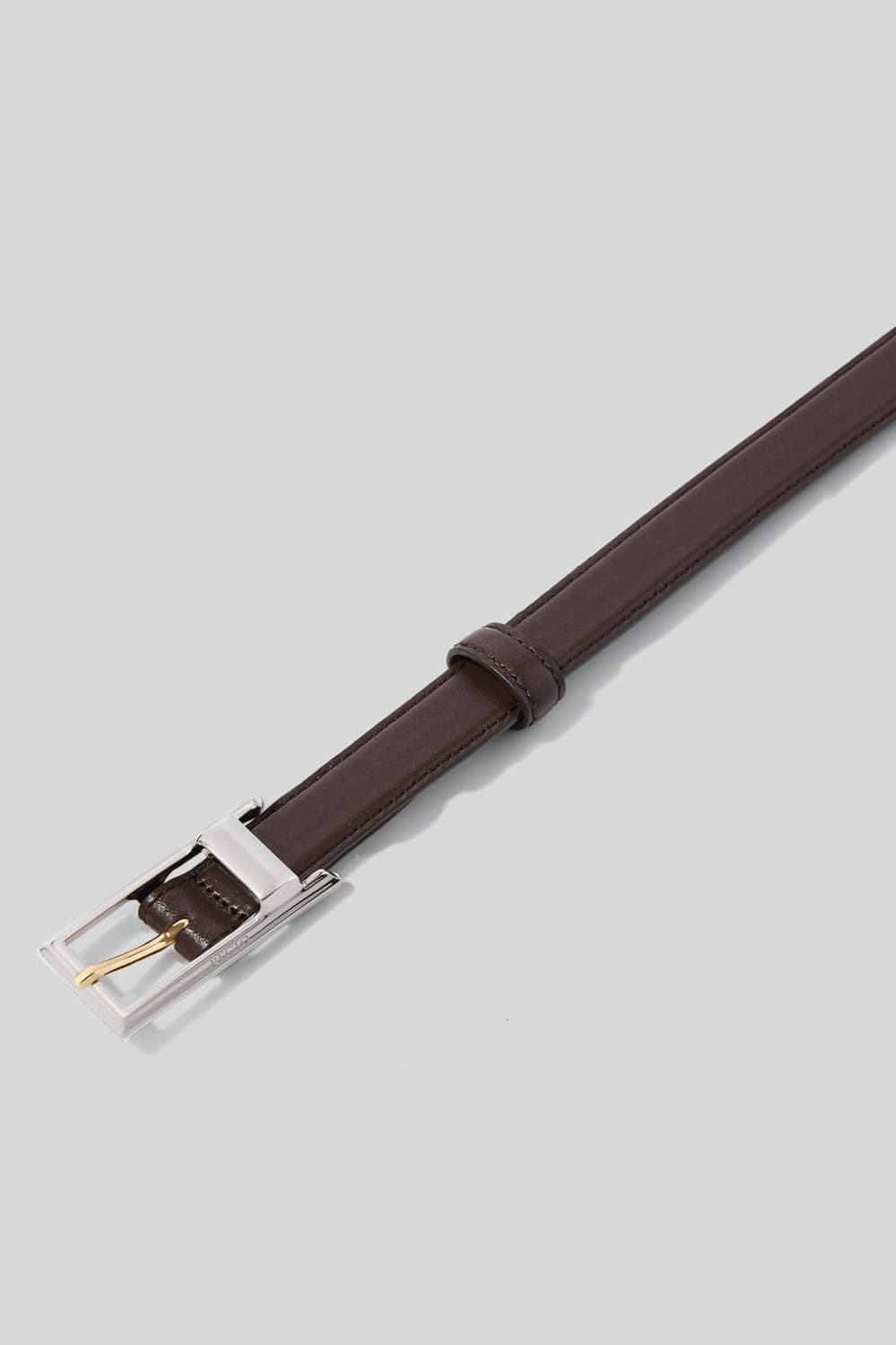 렉토 콘트라스트 시그니쳐 스퀘어 버클 벨트 브라운 상품이미지3