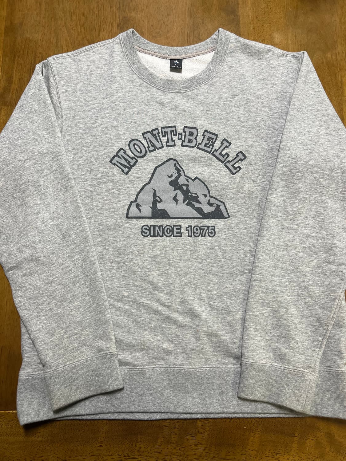 Montbell 1975 헤더그레이. 맨투맨  상품이미지1