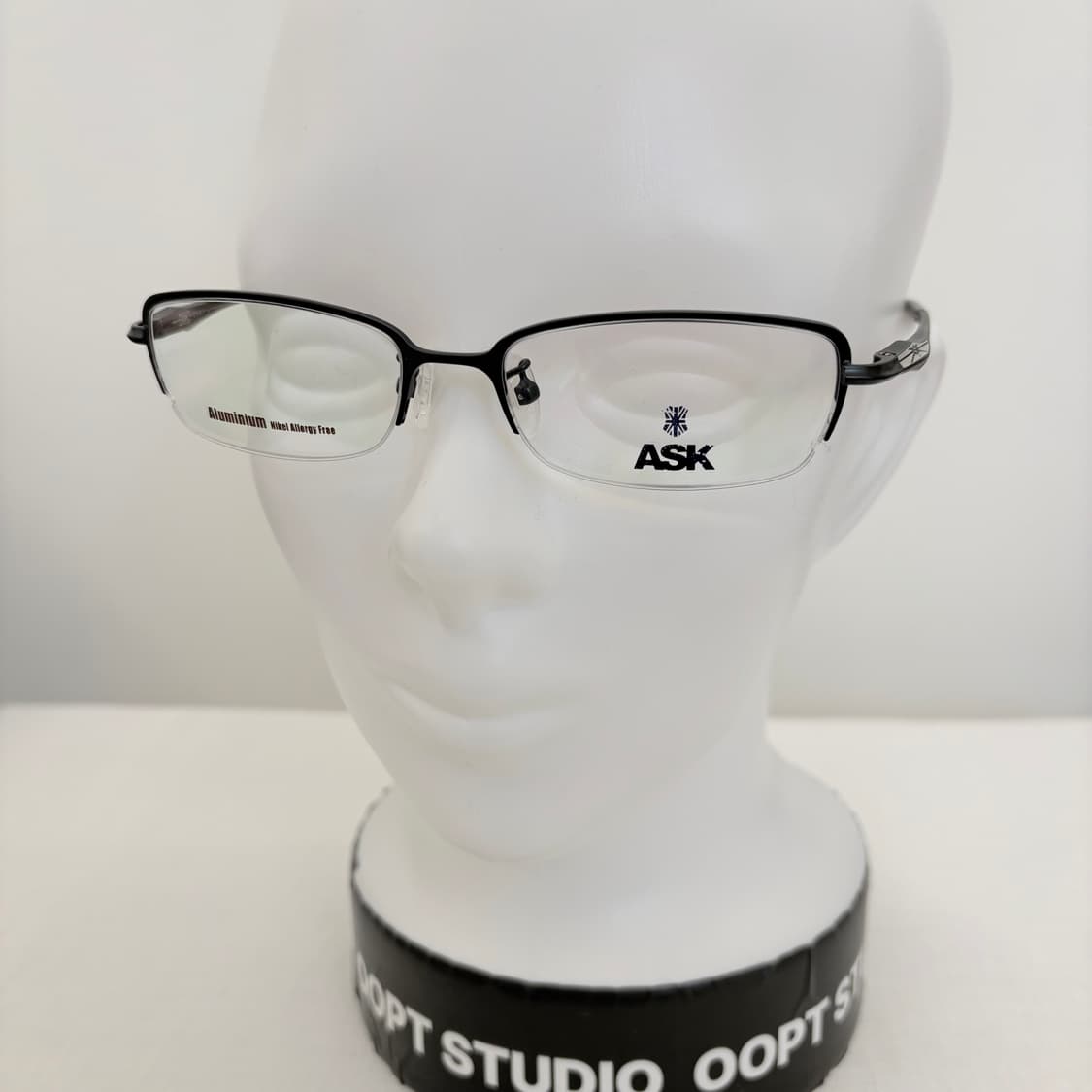 Ask 사각 반무테 빈티지 안경 상품이미지5