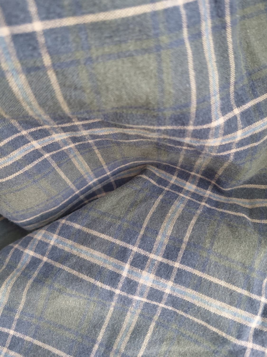 [빈티지] 체크 롱 스커트 그린 Free 사이즈 상품이미지3