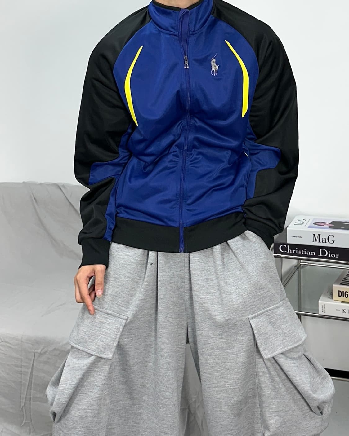 폴로 랄프로렌 빅로고 배색 트랙탑 져지 XL 상품이미지2