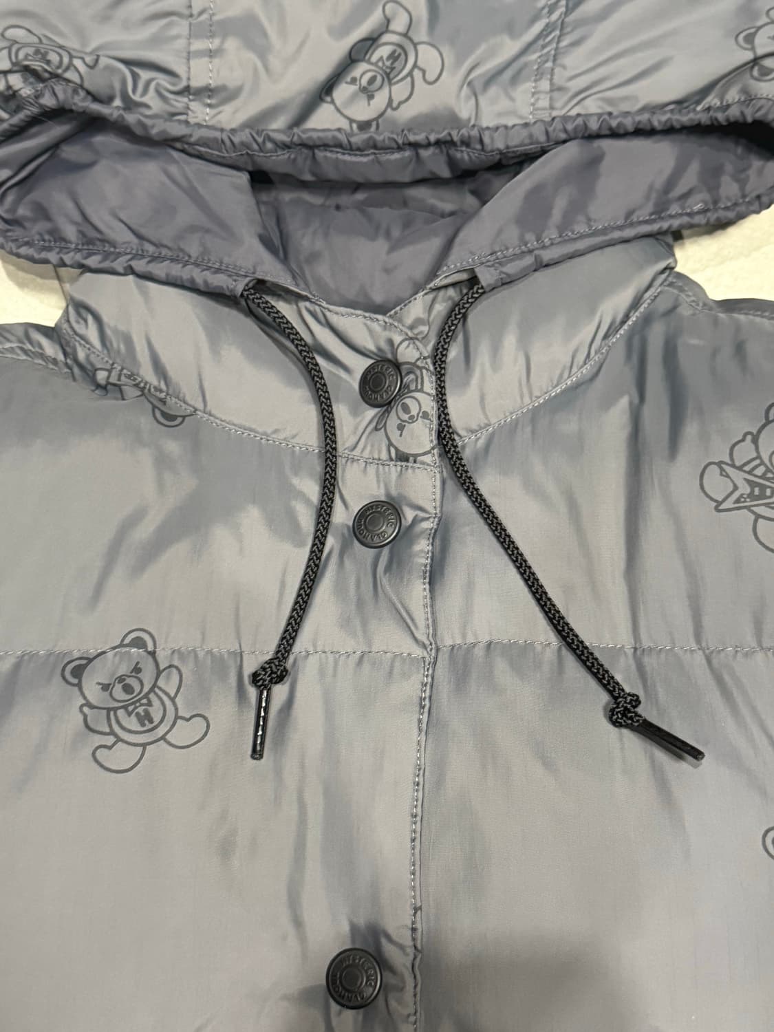 히스테릭 글래머 아카이브 퍽베어 패턴 경량 패딩 자켓 상품이미지5