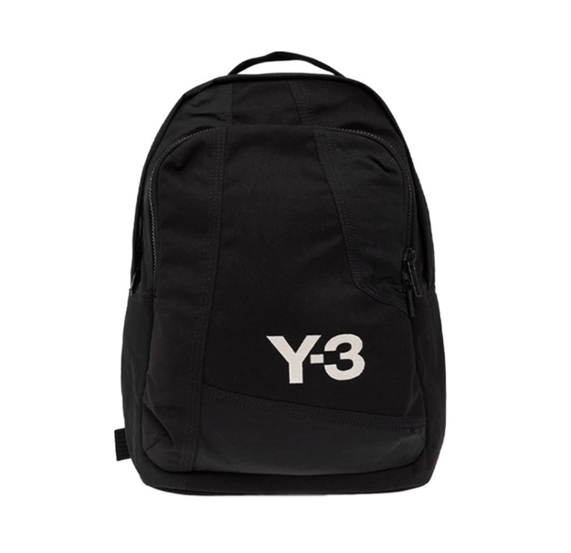 Y-3 로고 자수 블랙 백팩 상품이미지1