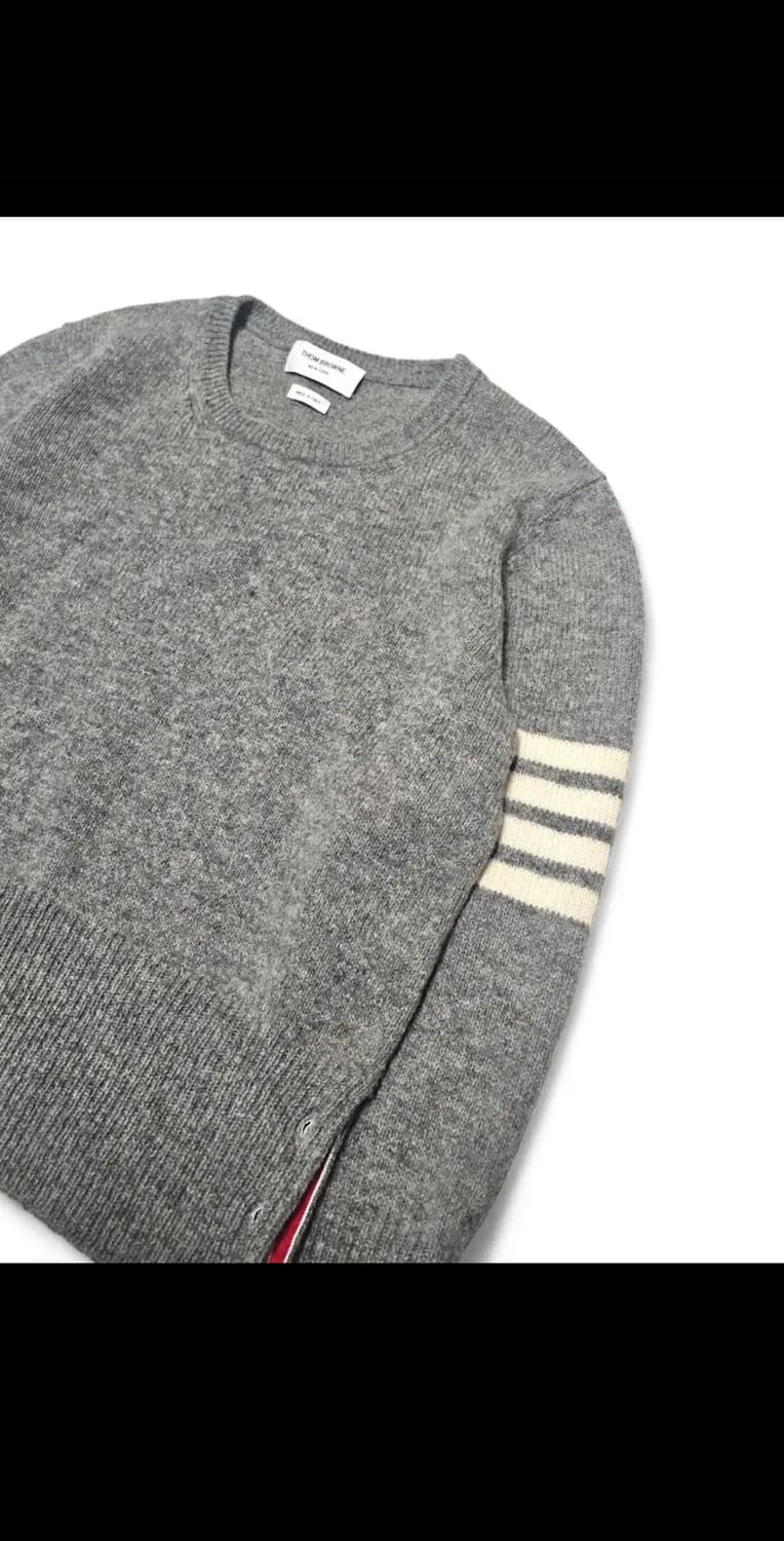 톰브라운 셰틀랜드 크루넥 울 니트 그레이 cp컴퍼니 칼하트 상품이미지7