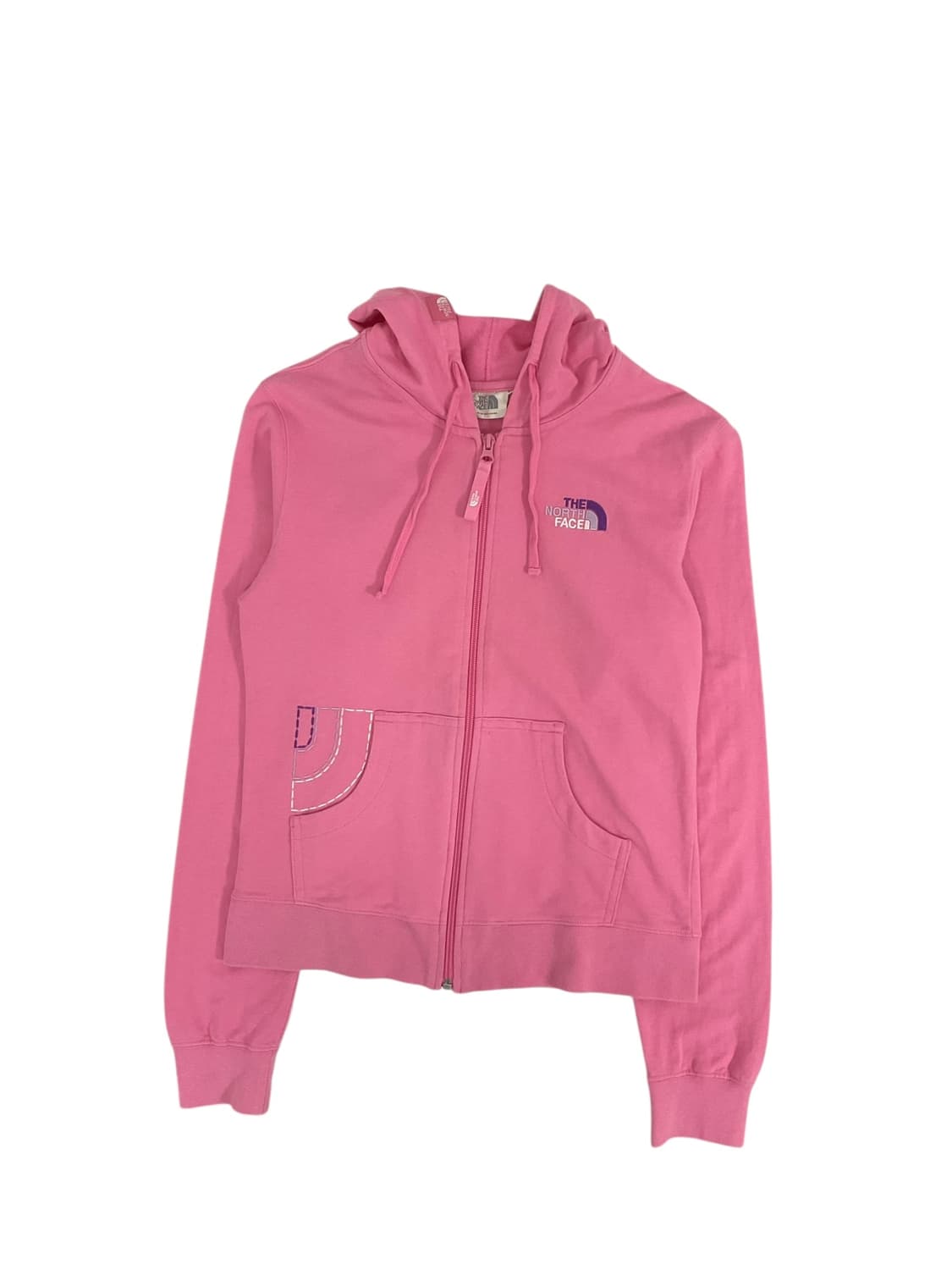 노스페이스 핑크 후드집업 (m) 상품이미지1