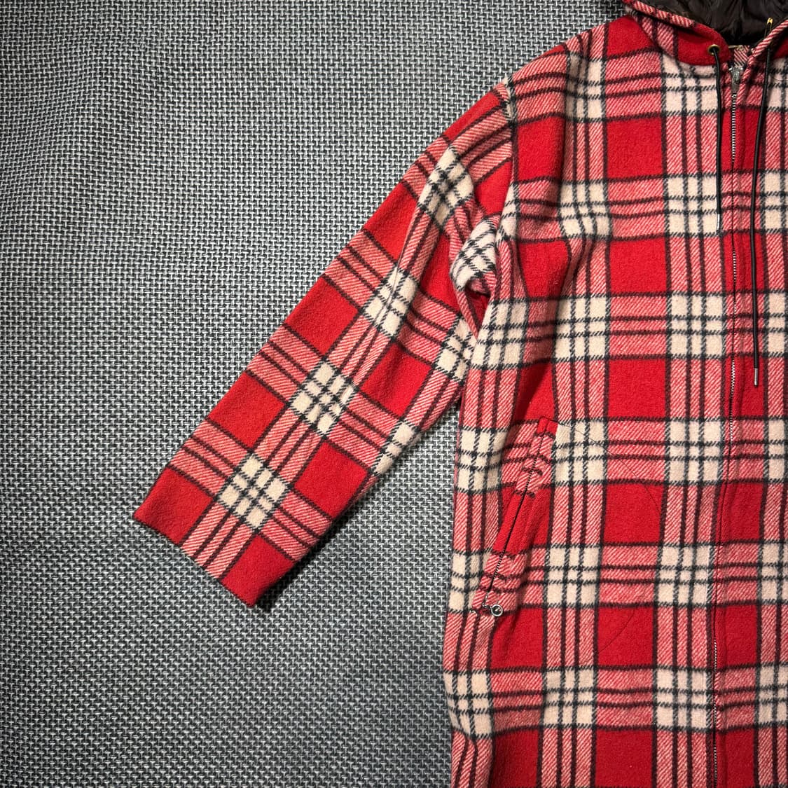80s 빈티지 울 코트 자켓 레드 ( 105/OLD-8325 ) 상품이미지4