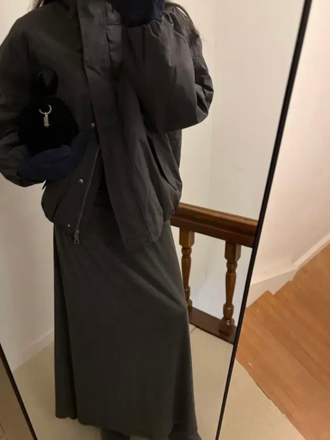 메이비베이비 퍼 점퍼 다크그레이  상품이미지3