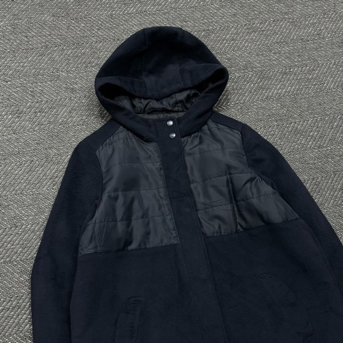 earth music&ecology 배색 패딩 후드코트v0433 상품이미지3