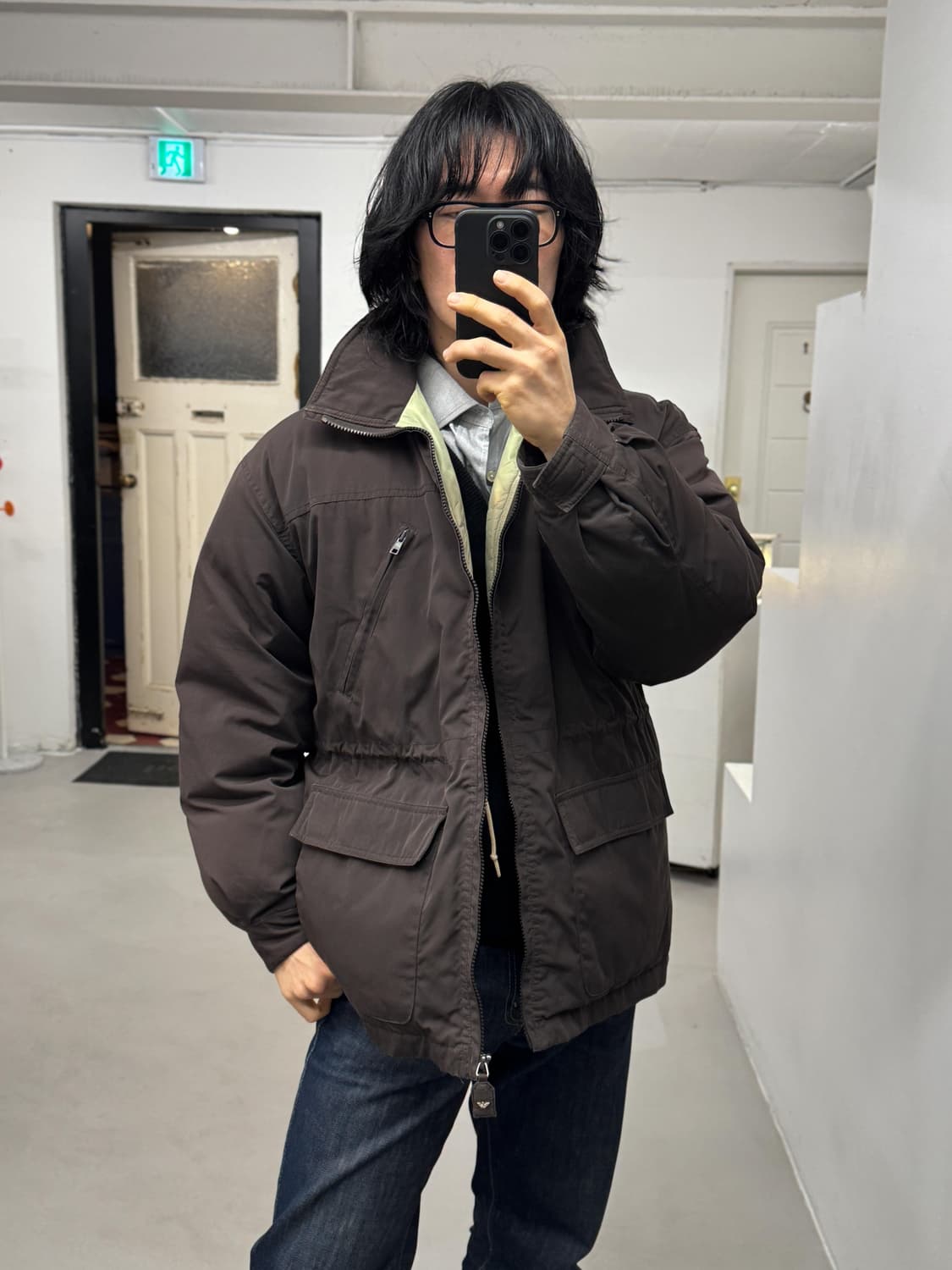 90s 아르마니 다운 파카 패딩 상품이미지8