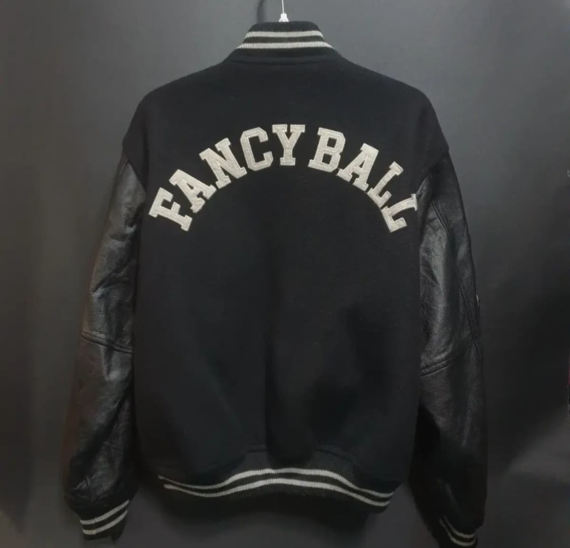 FANCY BALL 가죽배색 바시티 자켓 스타디움 점퍼 상품이미지5