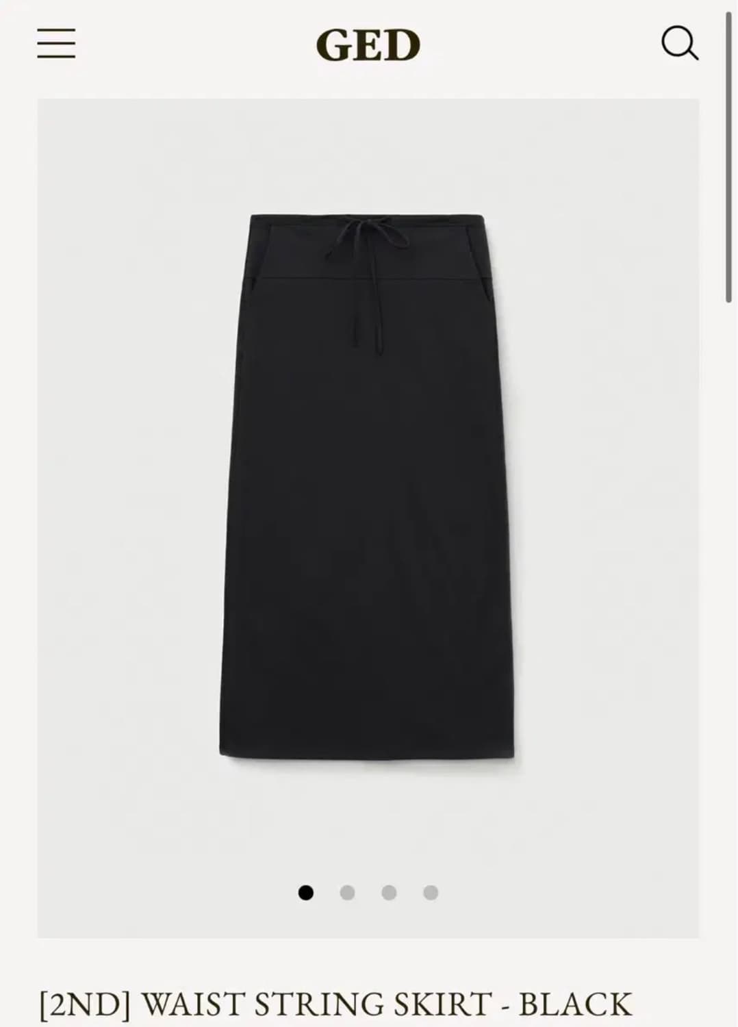 게드ged waist string skirt-s 상품이미지1