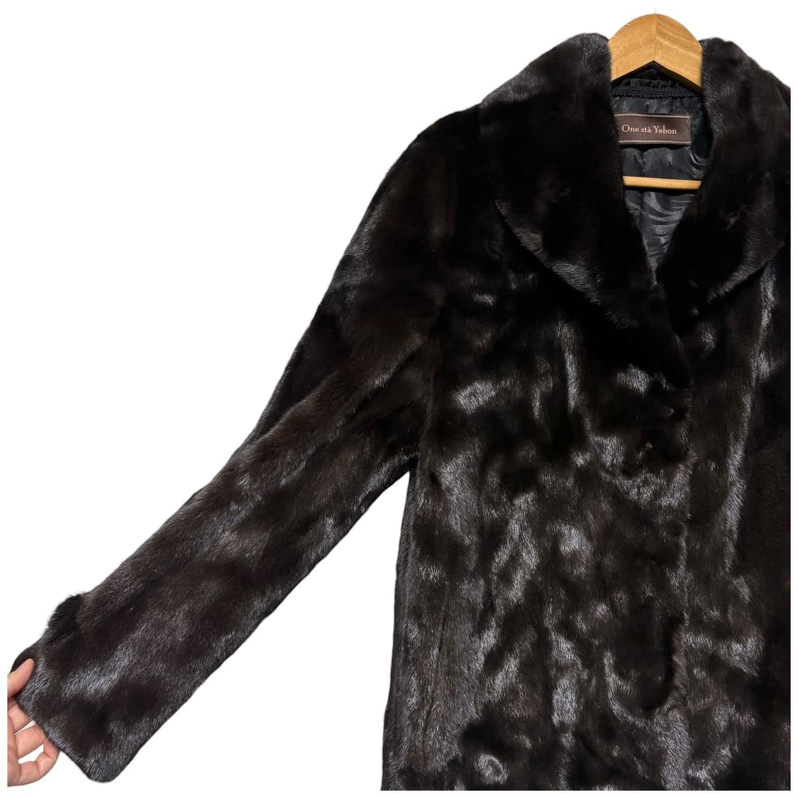 3758 예본 천연모피 밍크 100% 코트 자켓 상품이미지2
