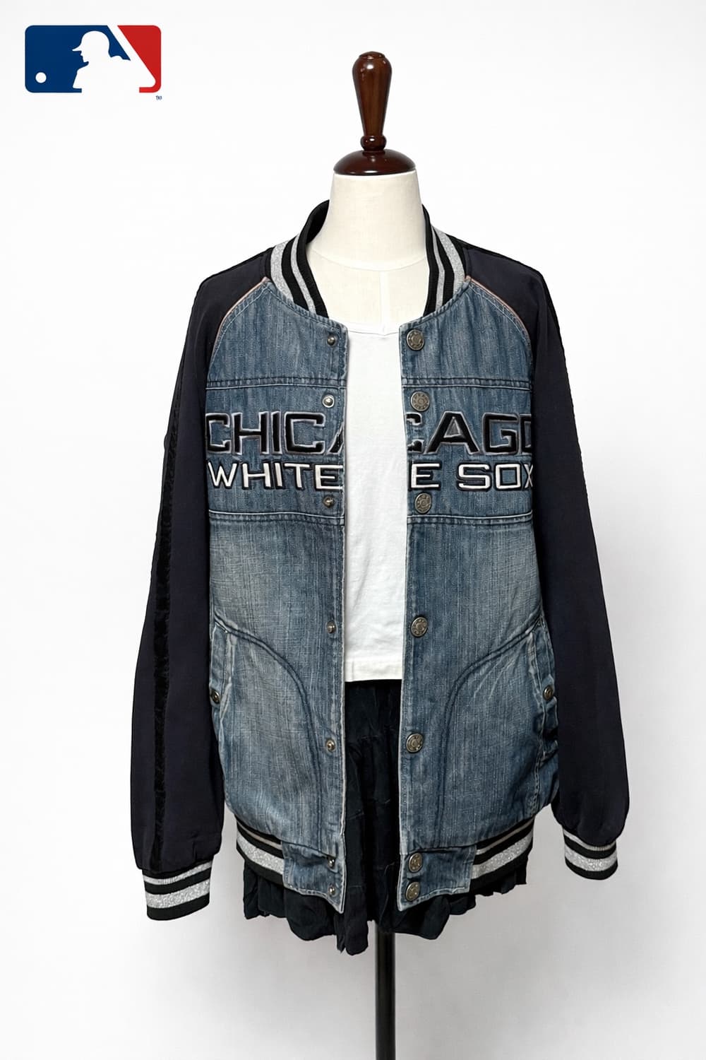 MLB 시카고 화이트삭스 데님 스타디움 자켓 100 상품이미지1