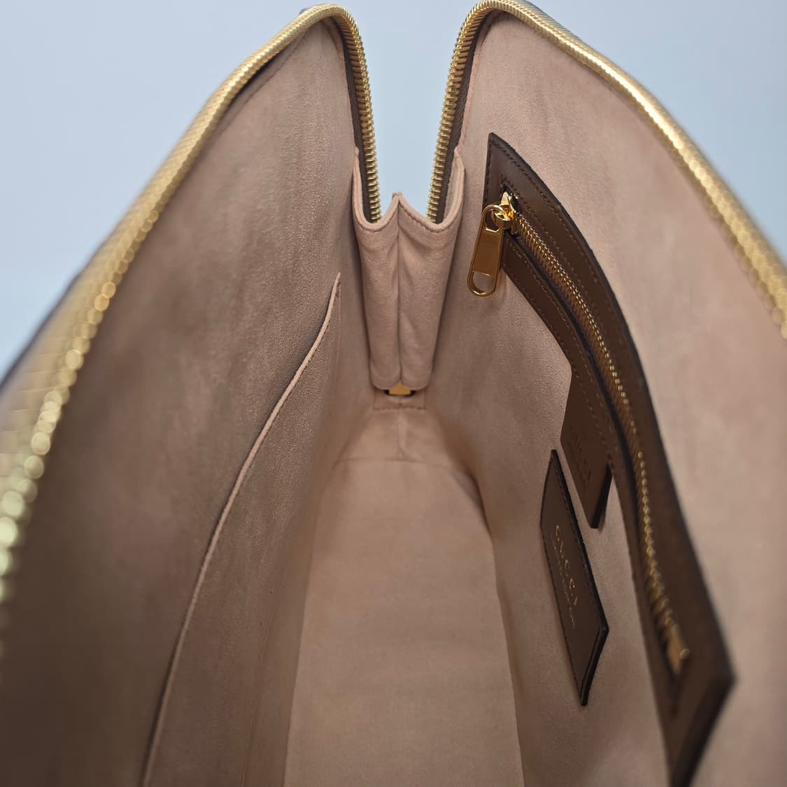 구찌 스몰 레더 파이톤 트리밍 홀스빗 1955 탑 핸들 토트 겸 숄더백 상품이미지9