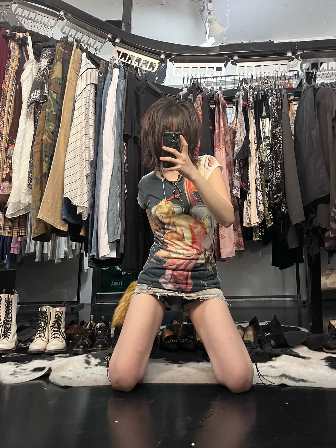 08‘s 앤디워홀 히스테릭 글래머 슬림핏 반팔 상품이미지1