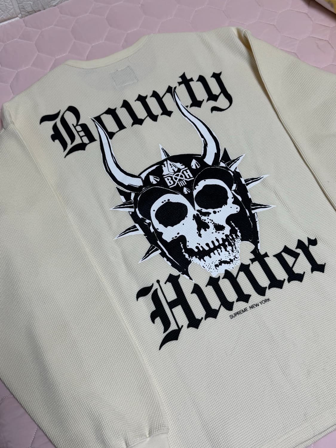 M) 슈프림 x 바운티헌터 써멀 헨리 롱슬리브 탑 내츄럴 아이보리 상품이미지4