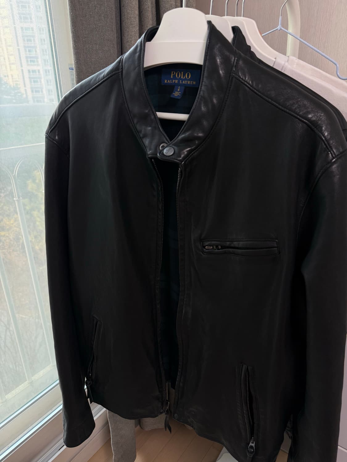 폴로 카페레이서 레더 자켓 상품이미지5