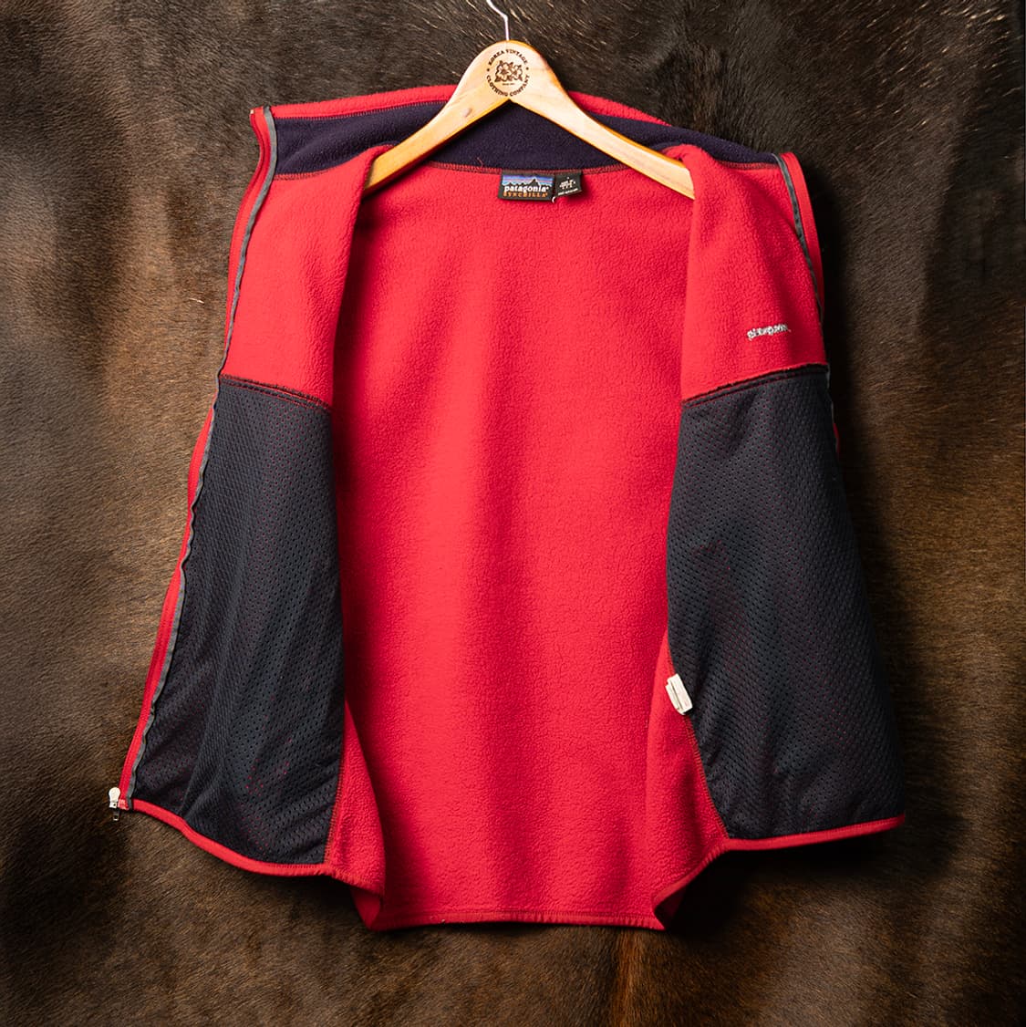 [L] 90s 파타고니아 USA 메이드 신칠라 베스트 레드  상품이미지10