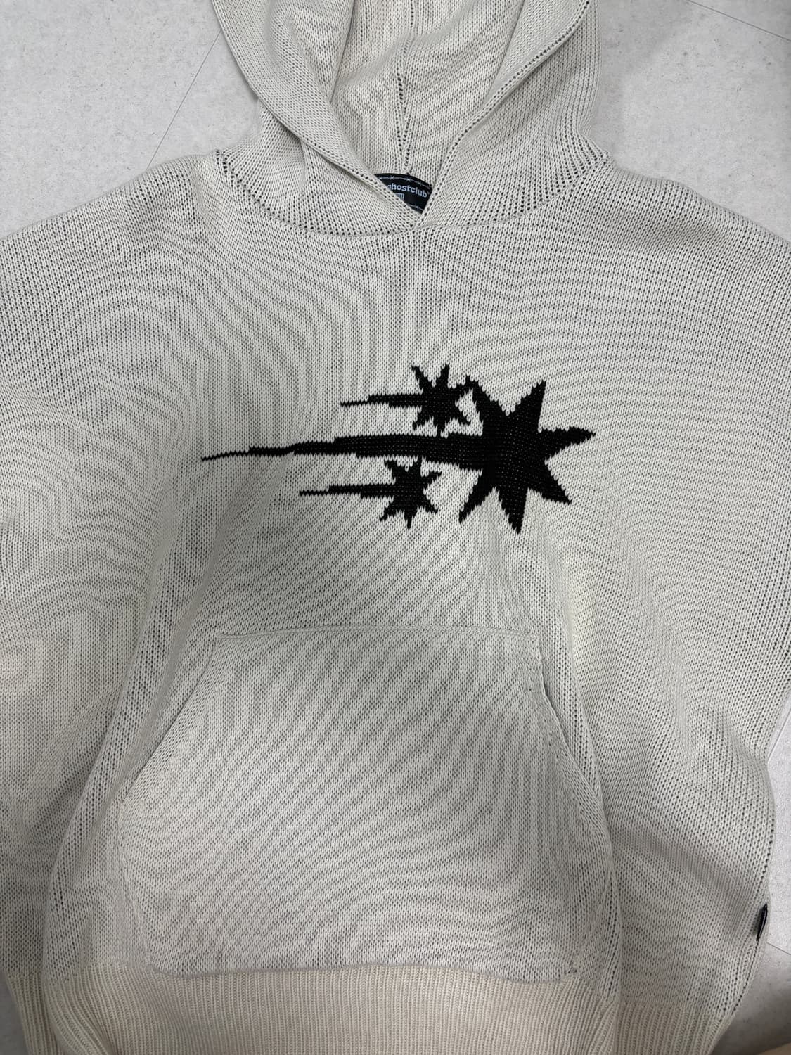 나이스고스트클럽 니트 후드 S 사이즈 상품이미지1