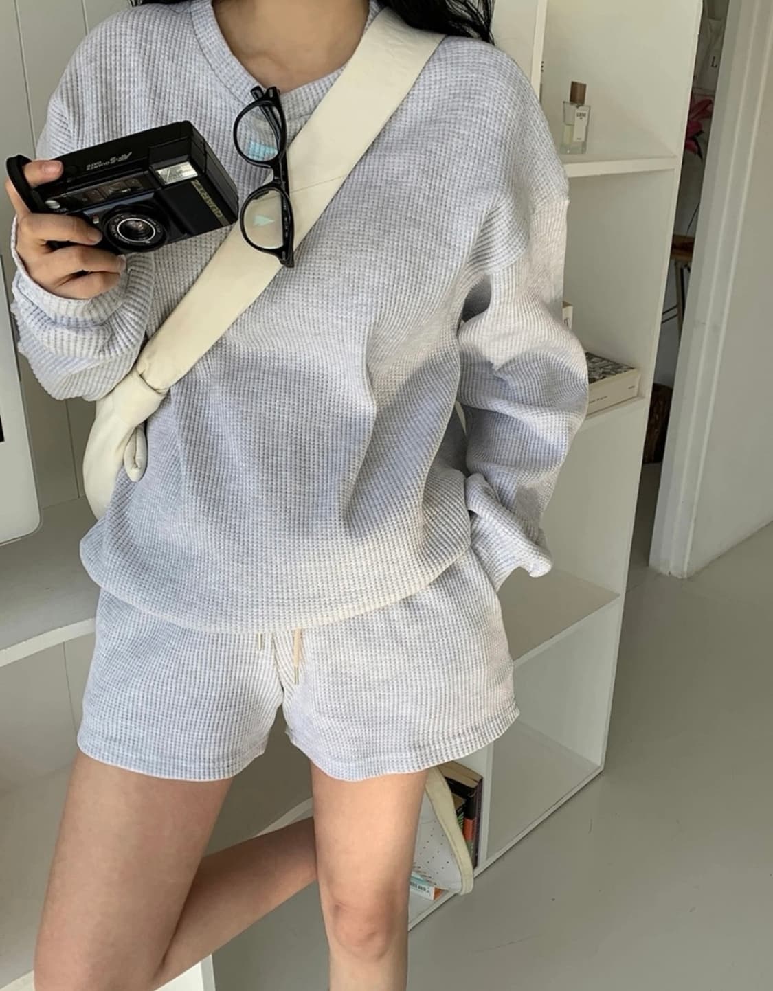 트렌디어패럴 와플맨투맨 새상품 상품이미지6