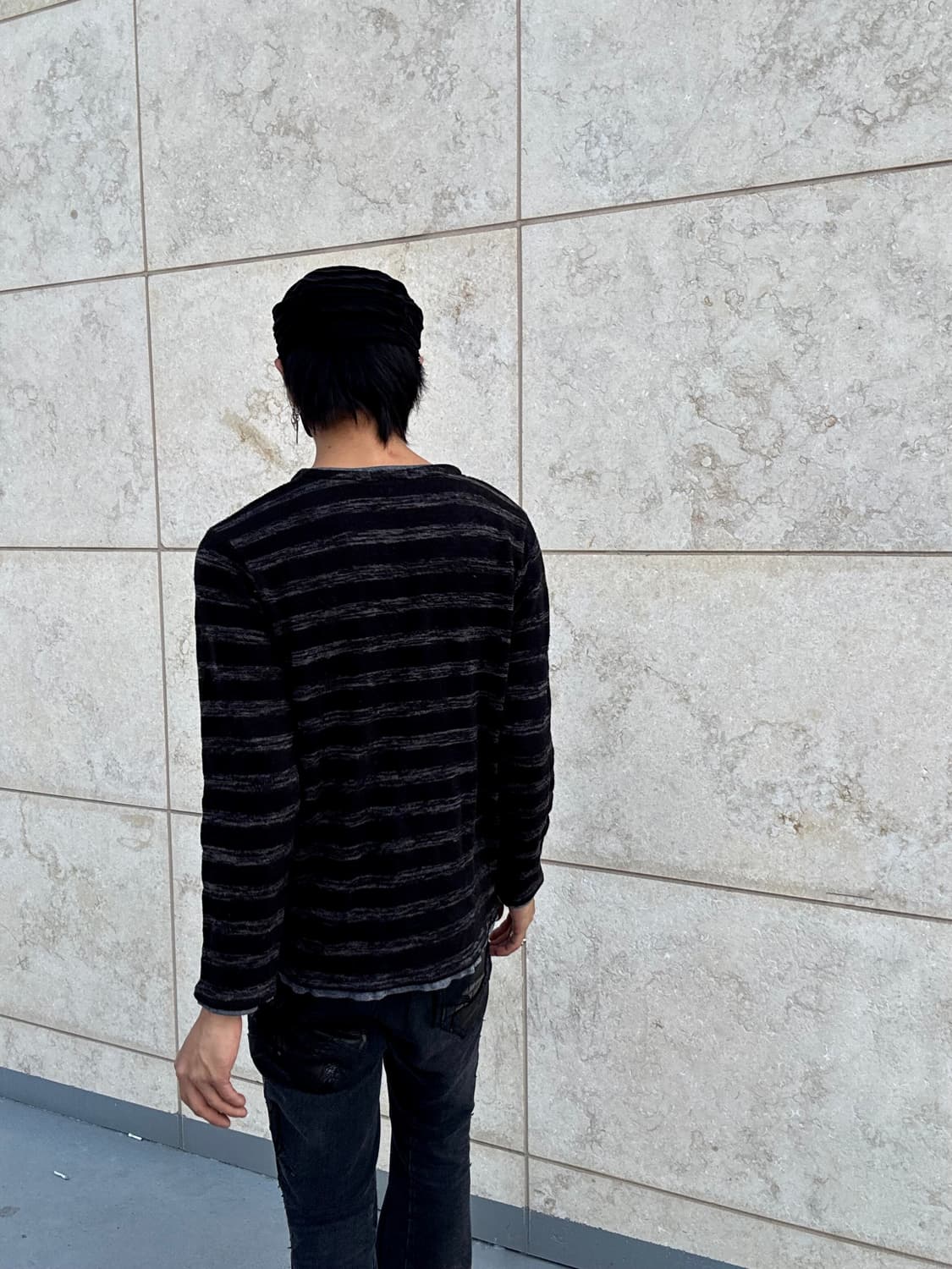 “Vintage” Black Stripe Layered Sleeve 상품이미지8