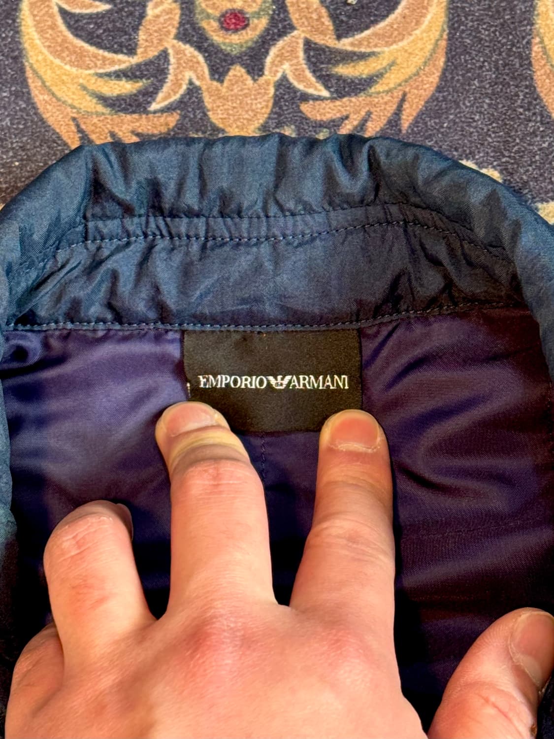 엠포리오 아르마니 나일론 패디드 셔츠 자켓 상품이미지3