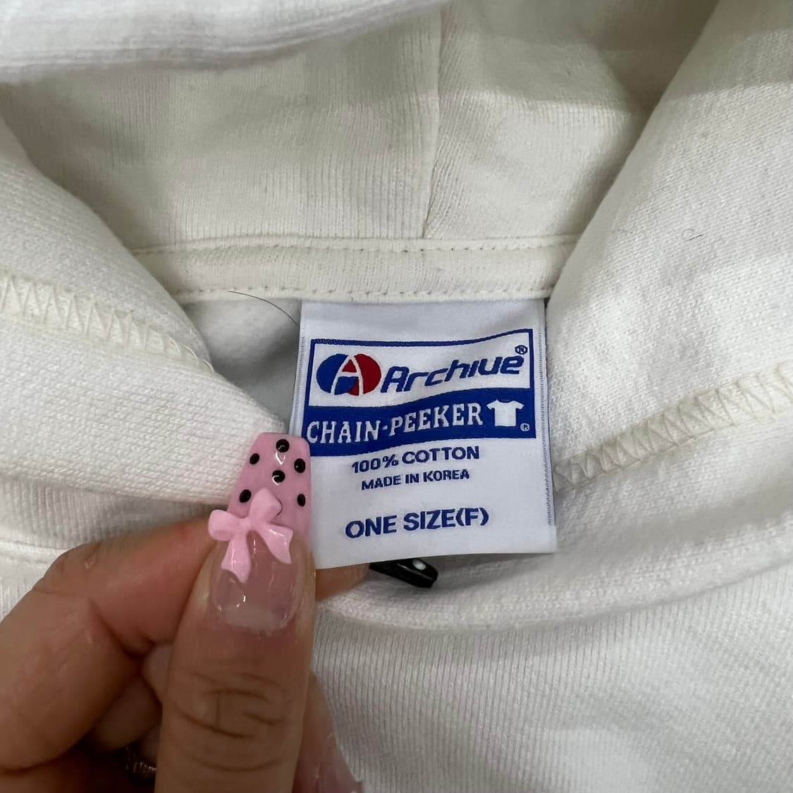 혼다 화이트 빅로고 후드 상품이미지2