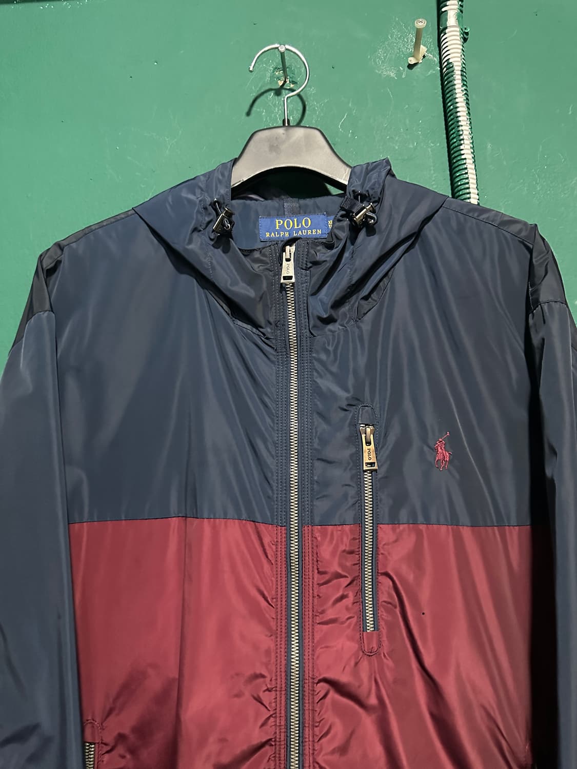 폴로 바람막이 네이비 버건디XL 상품이미지2