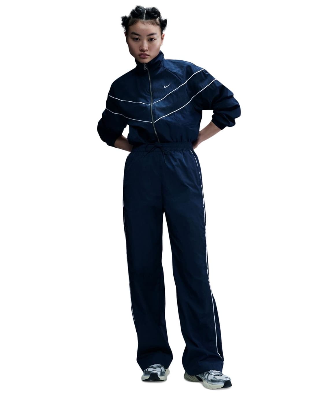 나이키 여성 윈드러너 트랙팬츠 네이비 새상품 상품이미지5