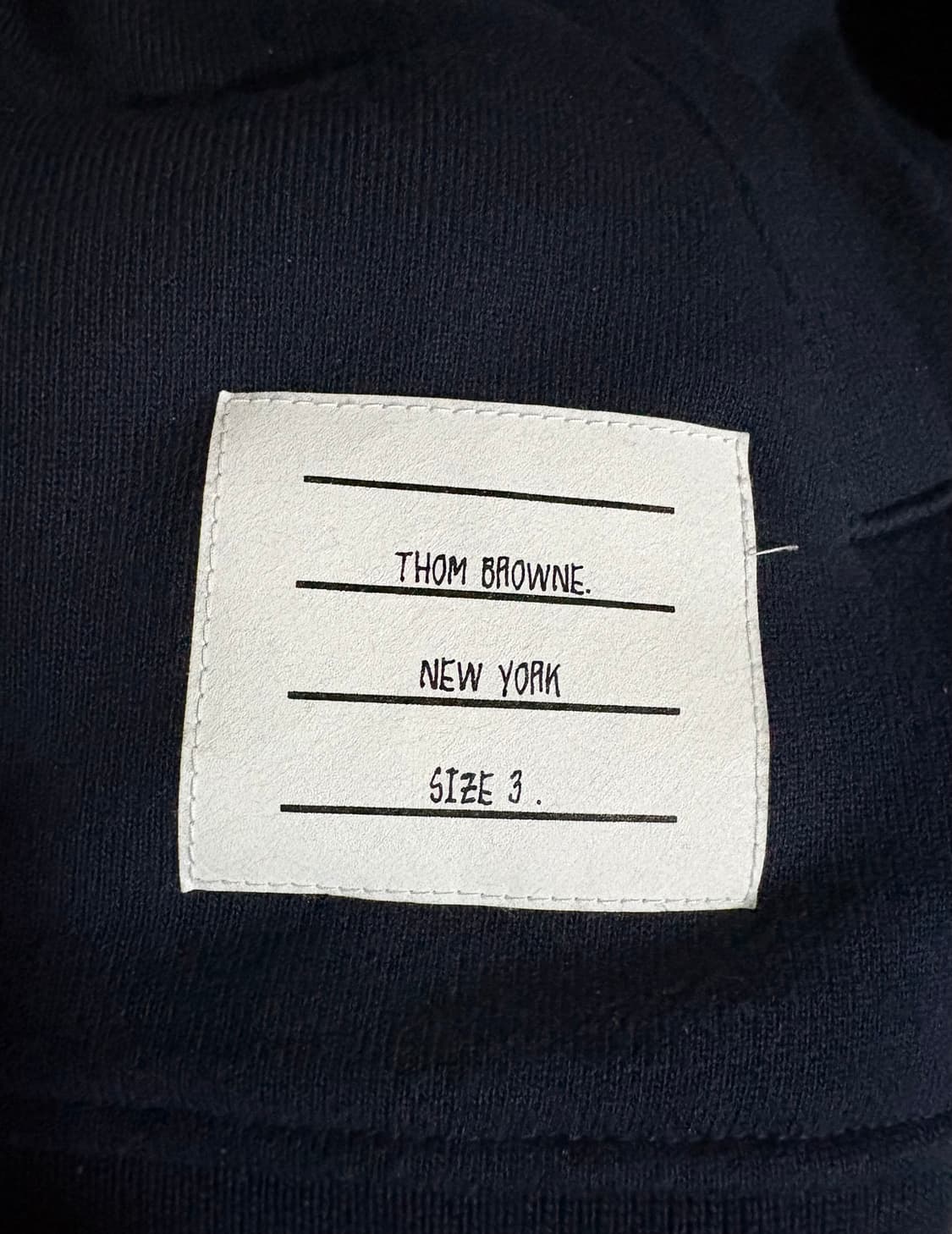 톰브라운 사선완장 후드집업 네이비 새상품급 상품이미지3