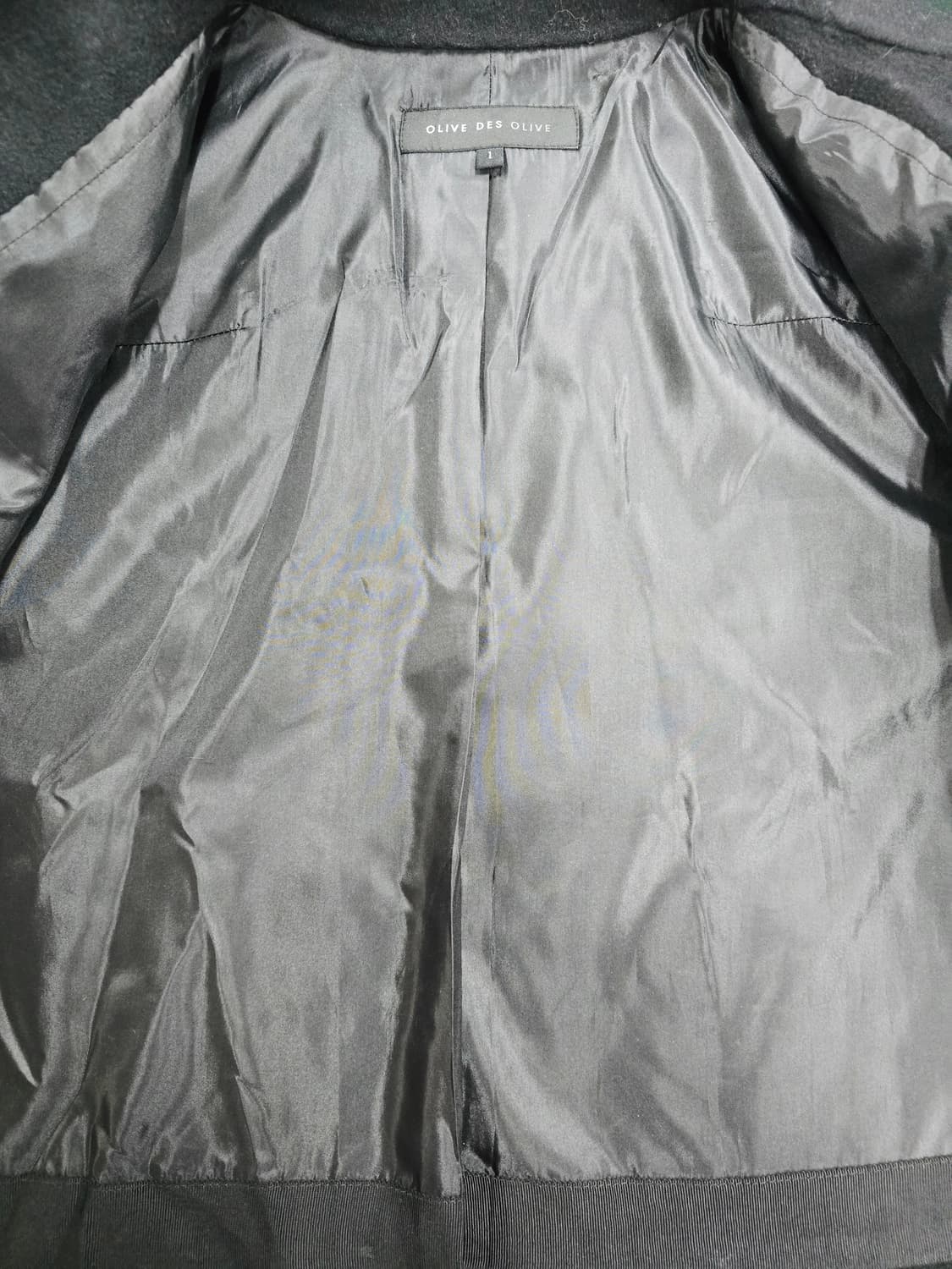 올리브대올리브 양모캐시미어 혼방 블랙 크롭 자켓 상품이미지6