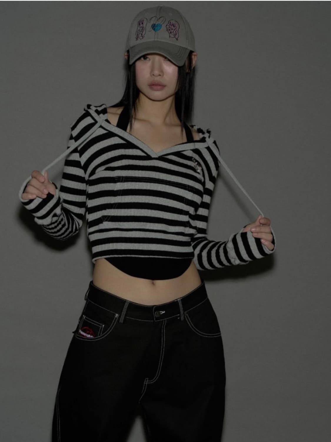 플리즈노팔로우 디어 후드 탑 상품이미지2