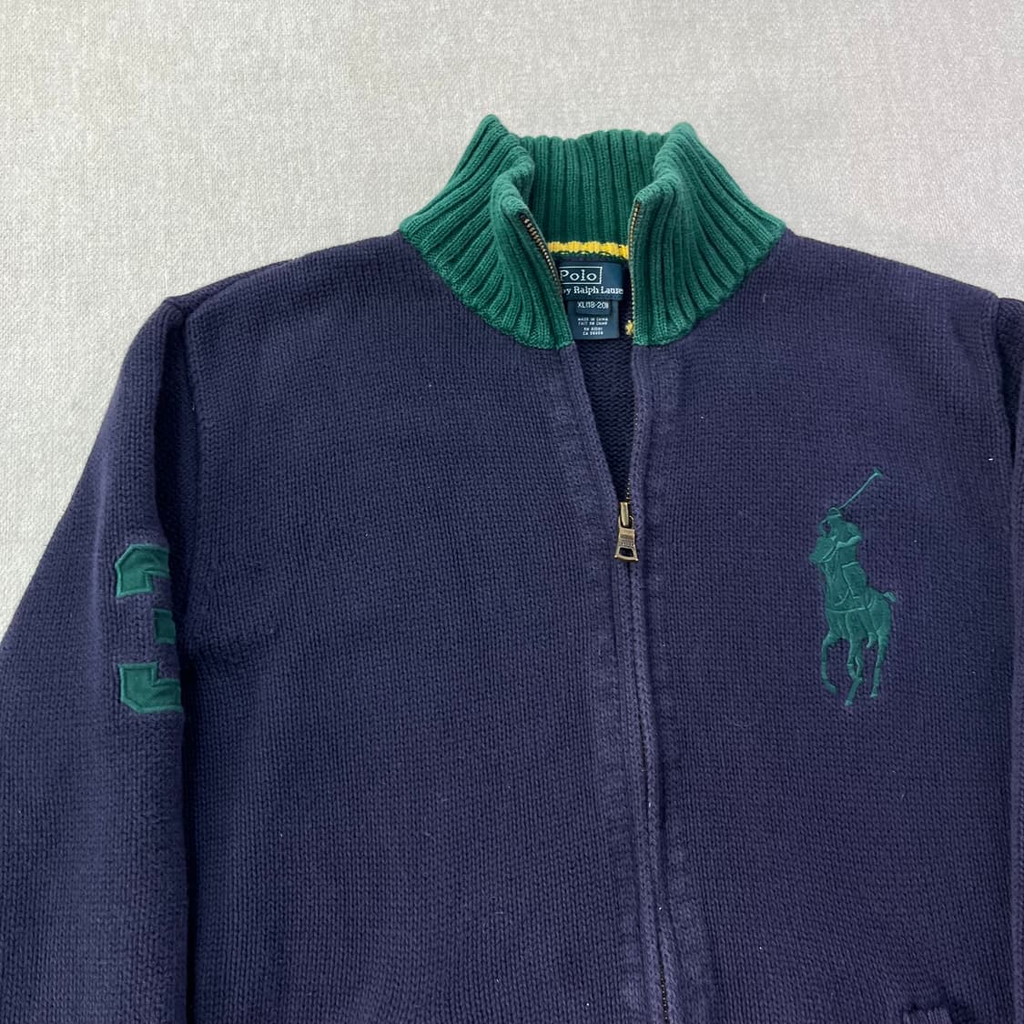 95 폴로랄프로렌 빅포니 니트 풀집업 상품이미지2
