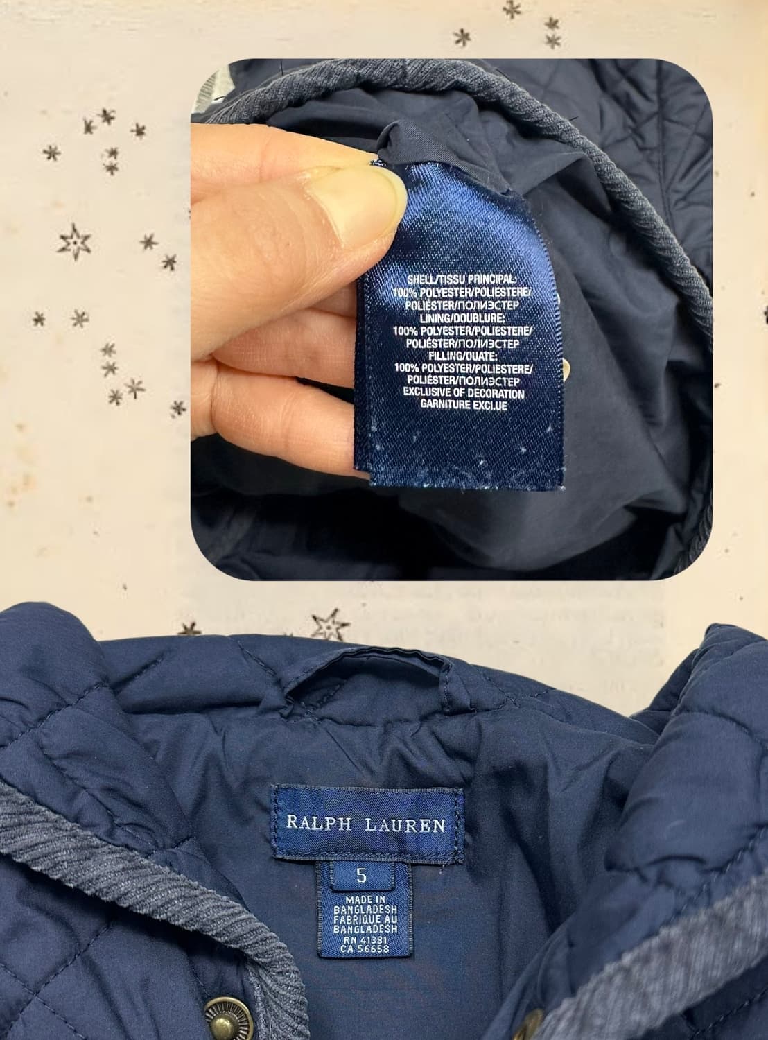 Polo 폴로 키즈 여아 퀼팅 경량패딩 자켓 상품이미지3