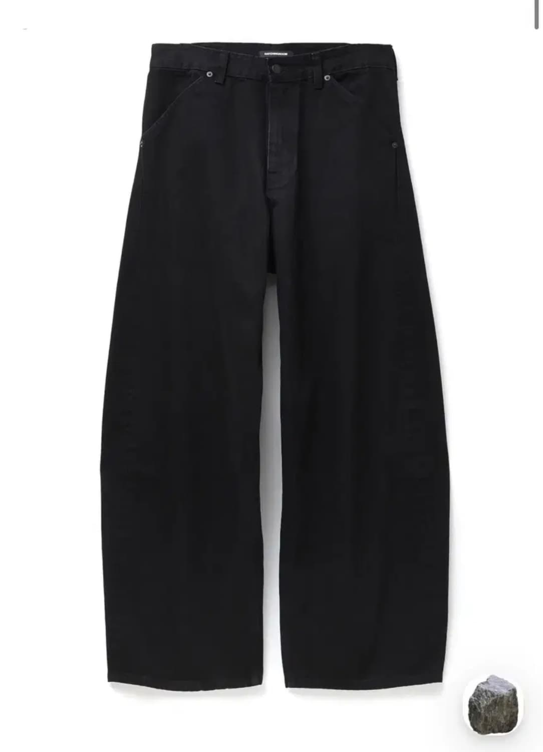 해칭룸 와이드커브진 제트블랙(1) 상품이미지1