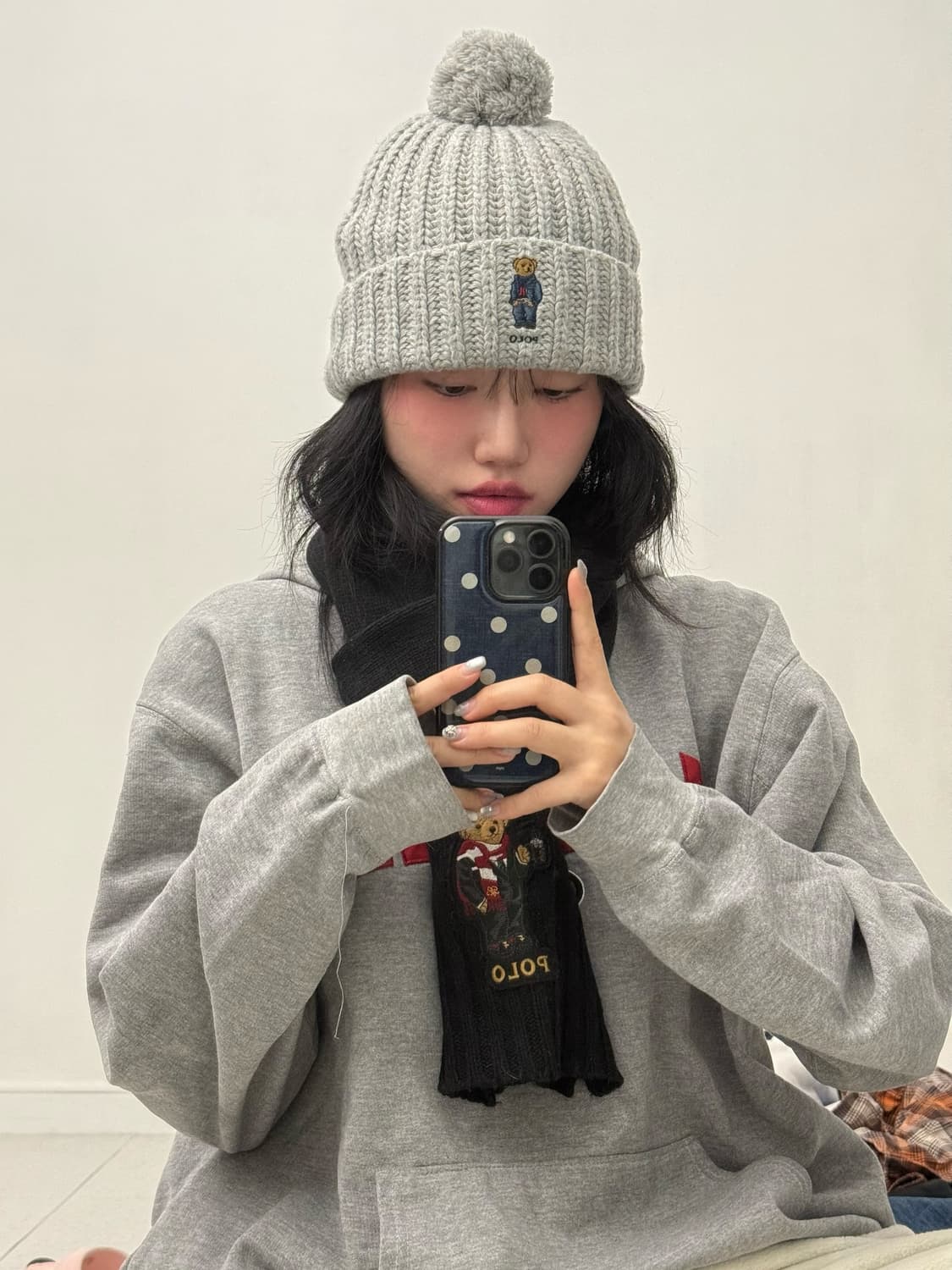 폴로 베어 폼폼 비니 상품이미지2