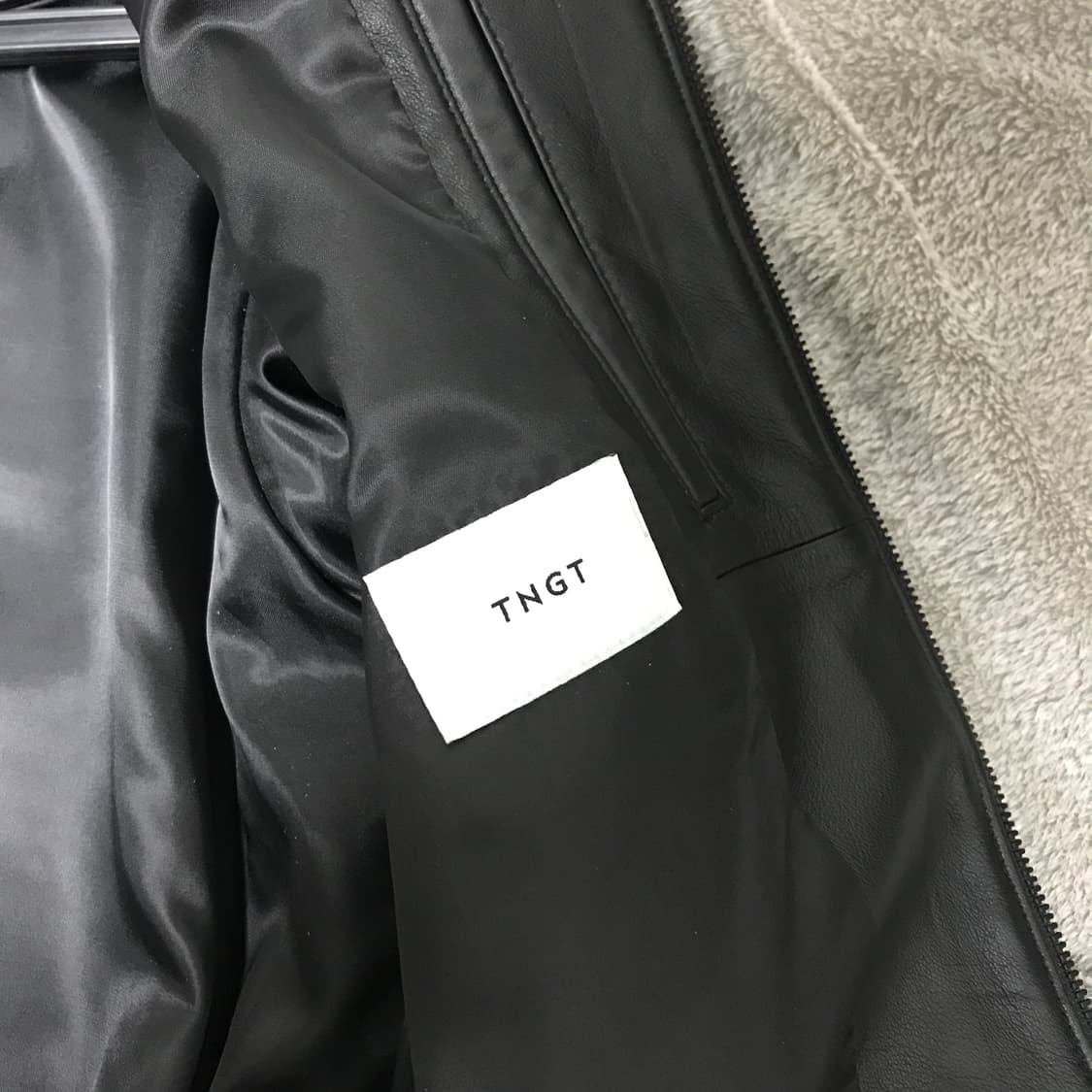TNGT 이태리 나파 램스킨 가죽 블루종 자켓 100사이즈 상품이미지4