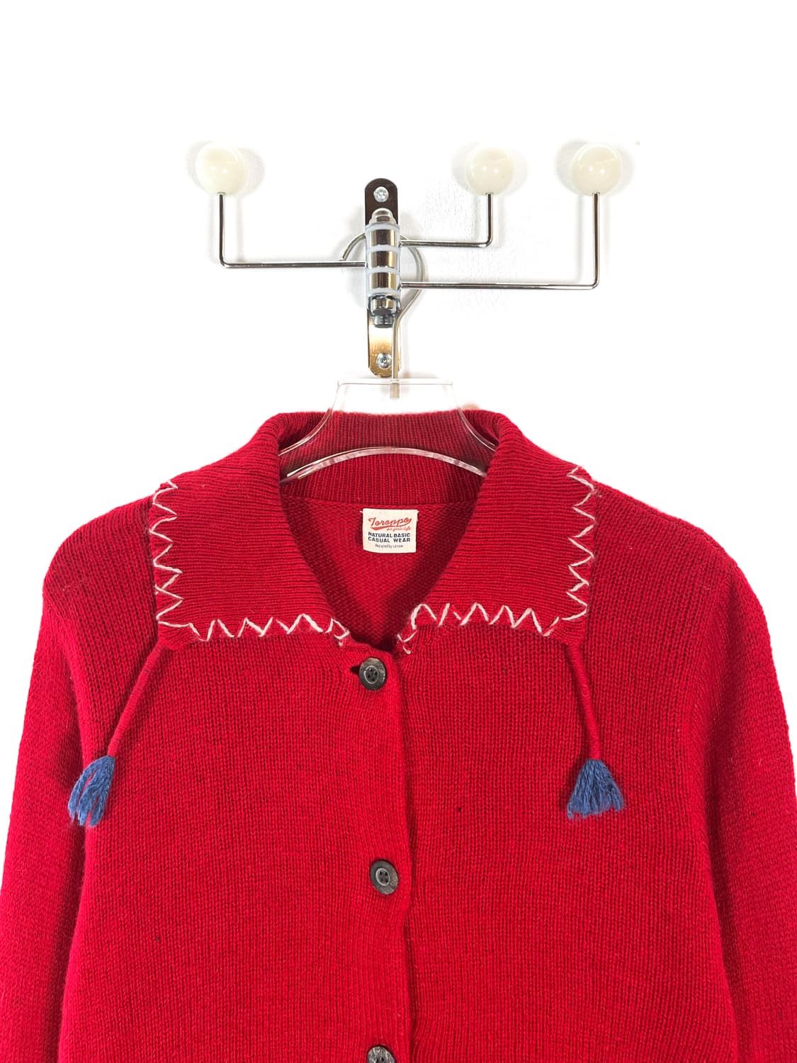 빈티지 스티치 울 블렌드 가디건 상품이미지2