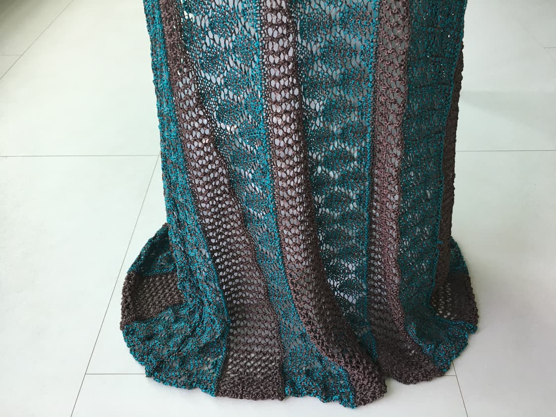 two-tone crochet sheer dress 상품이미지3