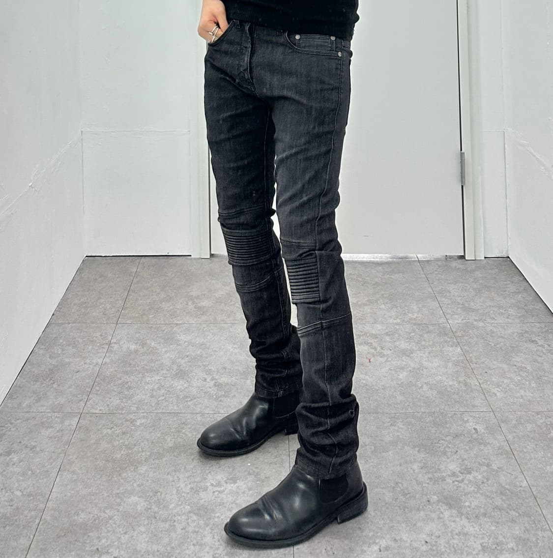 Neil Barrett Biker Panel Slim Jeans 상품이미지2